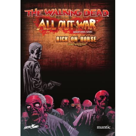 Rick on horse Booster character miniature game The Walking Dead: All Out War