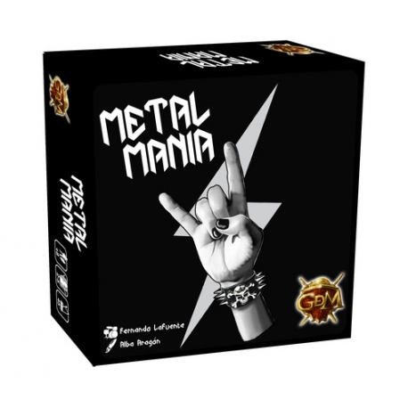 Metalmania Heavy Metal competitive card game from Guerra de Mitos