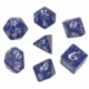 Qw Dados Classic Rpg Cobalt & White Set (7)