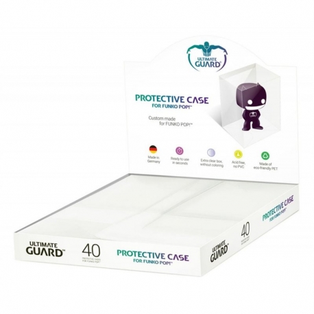Ultimate Guard case for Funko Pop figures that will allow you to save your figures and keep them from spoiling