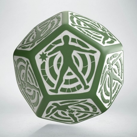 Qw Dado D12 Hit Location Die Green & White