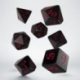 Qw Dados Classic Rpg Black & Red Set (7)
