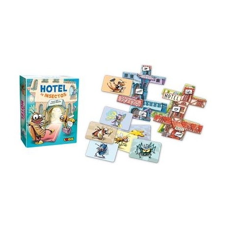 Memory board game for kids Insect Hotel from Mercurio Distribuciones
