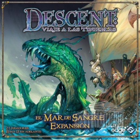 Descent, El mar de Sangre expansión juego de mesa cooperativo