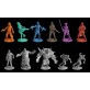 Miniaturas de los personajes zombies del juego Zombicide
