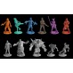Miniatures of the zombies game characters Zombicide