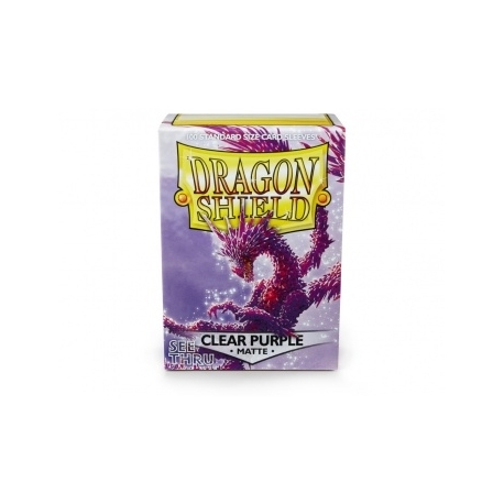 Funda Dragon Shield Matte Clear Purple (100)