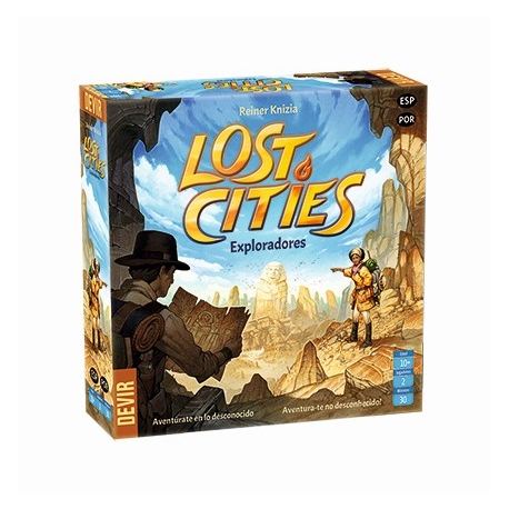 Lost Cities - Explorers 2018 is a card game for 2 players of simple mechanics that you can not stop playing