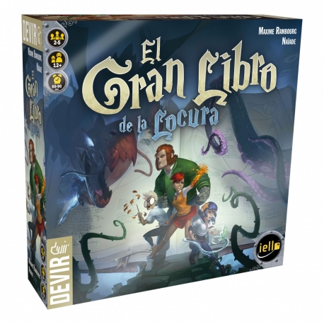 Cooperative table game The Great Book of Madness by Devir and iello