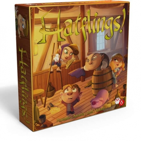 Hatflings! es un divertido juego para dos donde cada jugador encarna el papel del capitán de un equipo de halflings durante la t