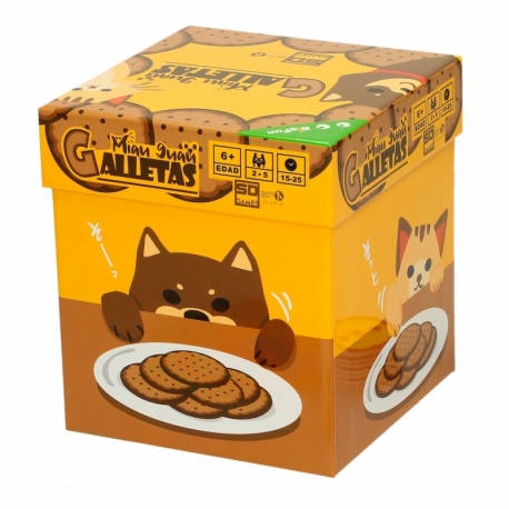 JUEGO DE CARTAS FAMILIAR MIAU GUAU GALLETAS DE LA MARCA SD GAMES