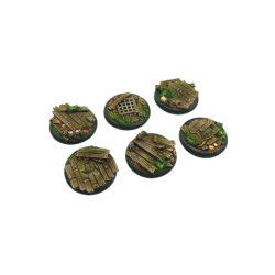 Wood Bases, WRound 40mm (2)