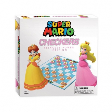 JUEGO DE MESA PRINCESAS SUPER MARIO JUEGO DAMAS (INGLÉS)