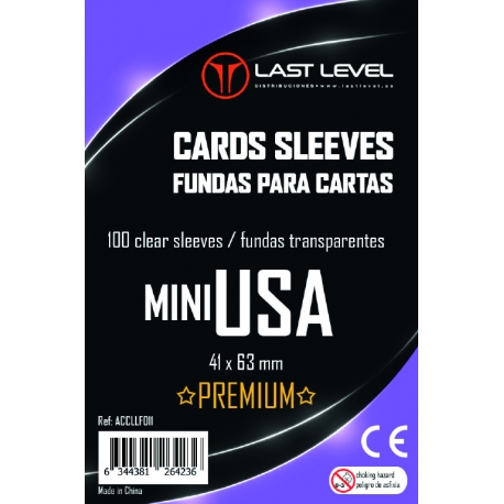FUNDAS LAST LEVEL MINI USA PREMIUM (41x63) (50)