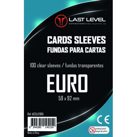 FUNDAS LAST LEVEL EURO (59x92) (100)