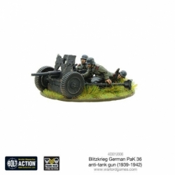 Blitzkrieg German Pak 36 Anti-Tank Gun (Metal Blister Pack)