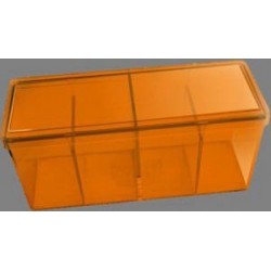 Caja 4 Espacios Acrilico Dragon Shield Naranja