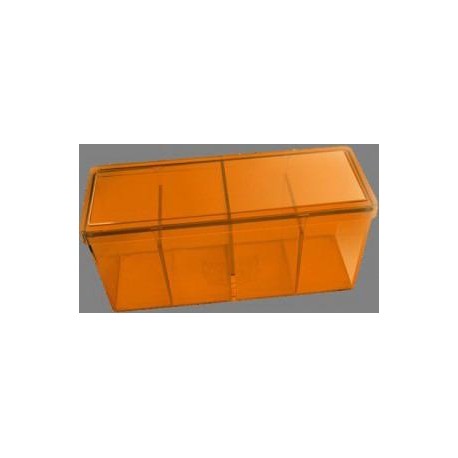 Caja 4 Espacios Acrilico Dragon Shield Naranja