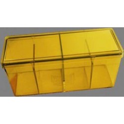Caja 4 Espacios Acrilico Dragon Shield Amarillo