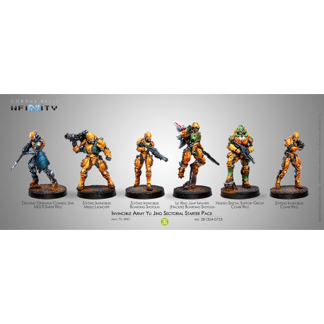 INVINCIBLE ARMY YU JING SECTORIAL STARTER PACK INFINITY REFERENCE 281304-0753