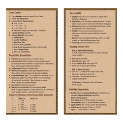 Empires: Age Of Discovery - Player Reference Cards (English)