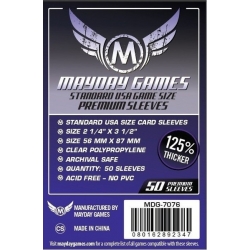 [7076] Premium USA Board Game Sleeves 56 MM X 87 MM (50 pack) (Purple)