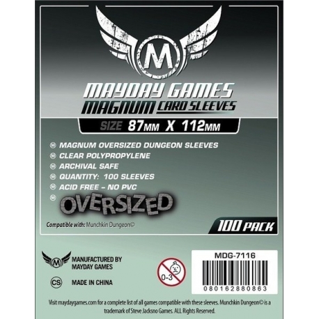 [7116] Magnum Oversized Dungeon Sleeves: 87 X 112 MM