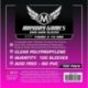 [7124] Small Square Card Sleeves (pack of 100) 70 X 70 MM