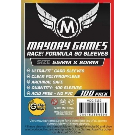 [7132] Race! Formula 90 Card Sleeves (pack of 100) (55 X 80 MM)