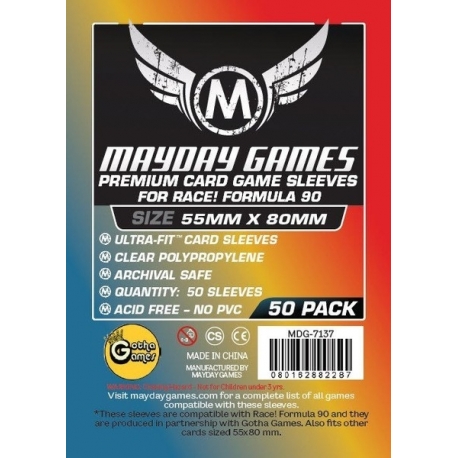[7137] Premium Race! Formula 90 Card Sleeves (pack of 50) (55 X 80 MM)