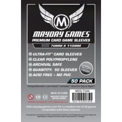 [7144] Premium Magnum Silver Sleeve: 70 X 110 MM Sized -"Lost Cities" (pack of 50)