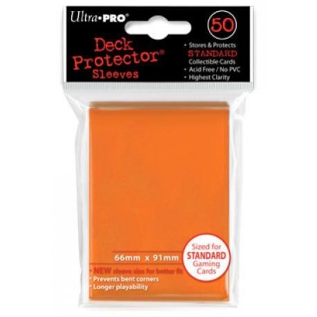 82673 - FUNDA ULTRA PRO SOLID NARANJA (50 unid.)