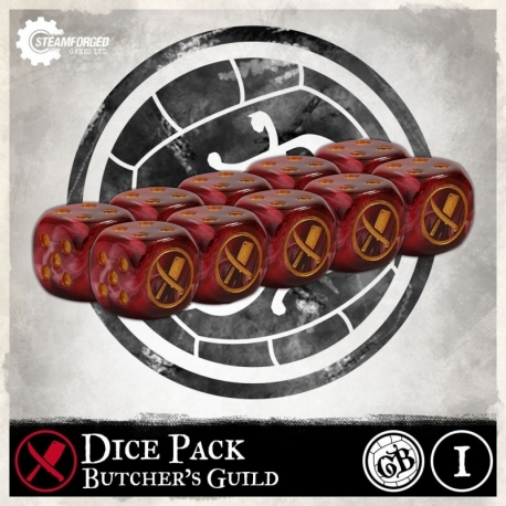 Guild Ball: Butcher's Dice x10 (English)
