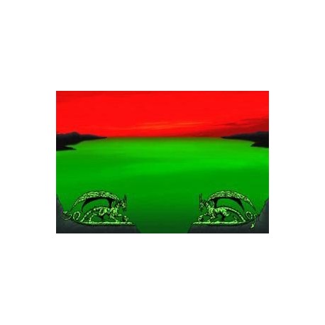 Tapete Dragon Shield Verde Y Rojo