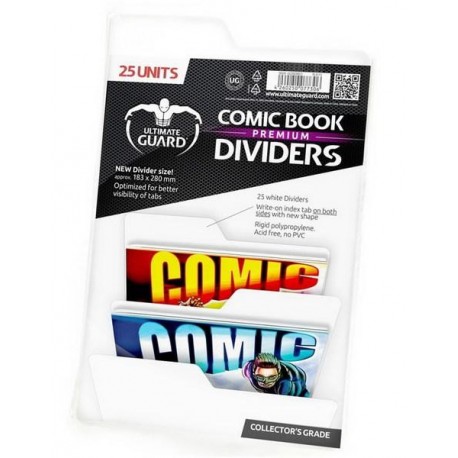COMIC BOOK DIVIDERS - PREMIUM - WHITE
