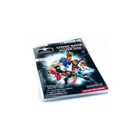 BOLSAS CON CIERRE COMIC SILVER ULTIMATE GUARD 100 unid.
