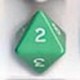 Bag of 25 Opaque 8-Sided Dice