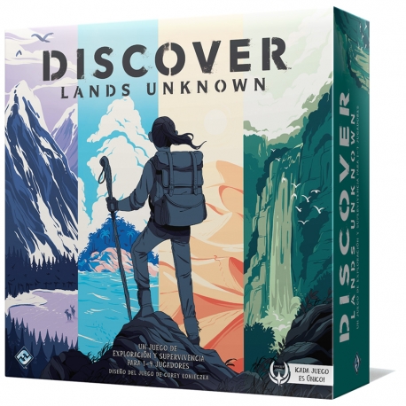 JUEGO DE MESA DISCOVER: LANDS UNKNOWN DE FANTASY FLIGHT GAMES 8435407621602