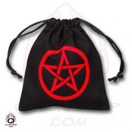 Qw Bolsa Dados Pentagrama Negro