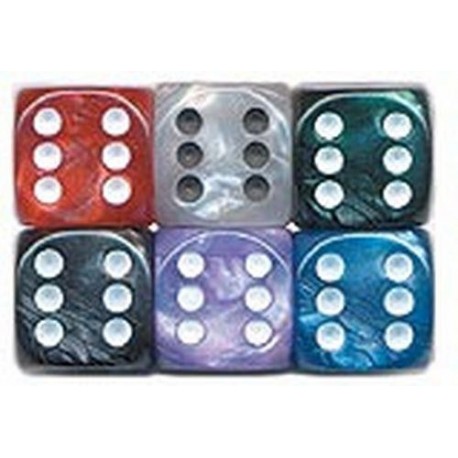 1 DADO 6 CARAS PUNTOS PERLA 36 mm.