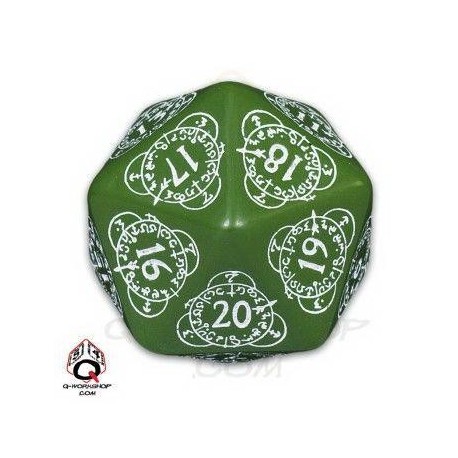 Qw Dado D20 Contador Verde