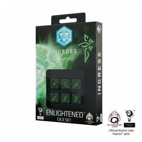 Qw Ingress 6D6 Dice Set: Enlightened (6)