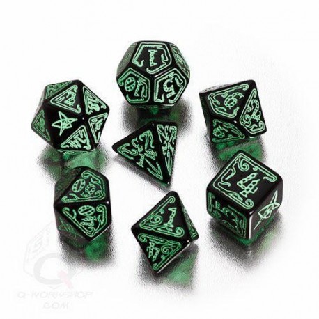 Qw Dados Cthulhu Set Negro (7)