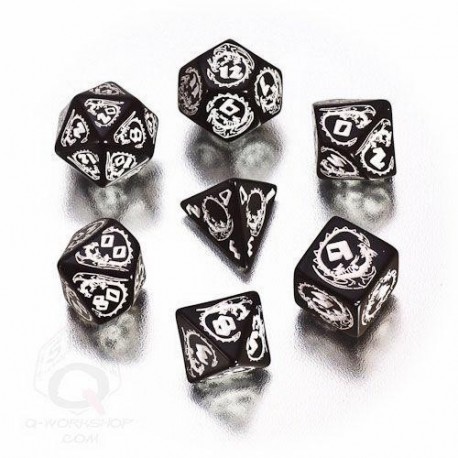 Qw Dados Set Dragones Negro (7)