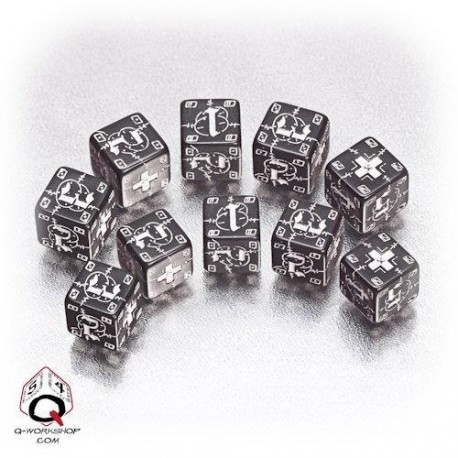 Qw Dados Ww2 D6 German Negro (10)