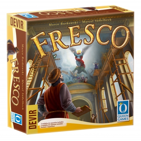 Juego de mesa Fresco de la marca Queen Games y Devir