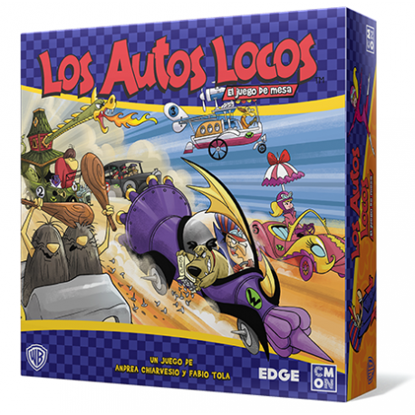 Juego de mesa de carreras Los Autos Locos de CMON y Edge Entertainment 8435407626348