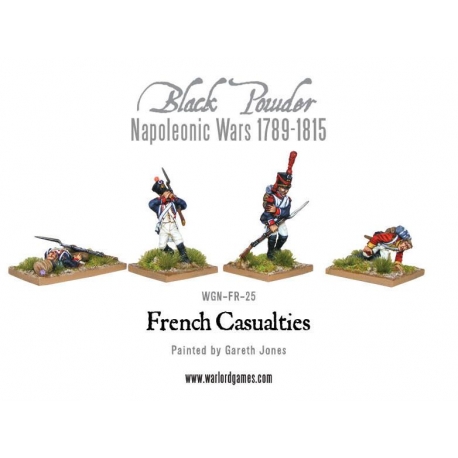 Napoleonic French Line Casualties (12) Black Powder from Warlord Games reference WGN-FR-25