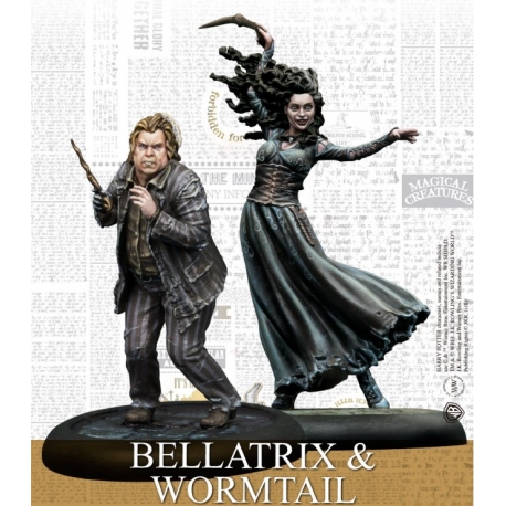 Bellatrix And Wormtail (English) Harry Potter Miniatures Adventure Games de Knight Models referencia HPMAG05