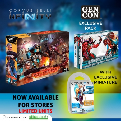 Pack limitado especial Infinity Gen-Con Bundle 19 de Corvus Belli